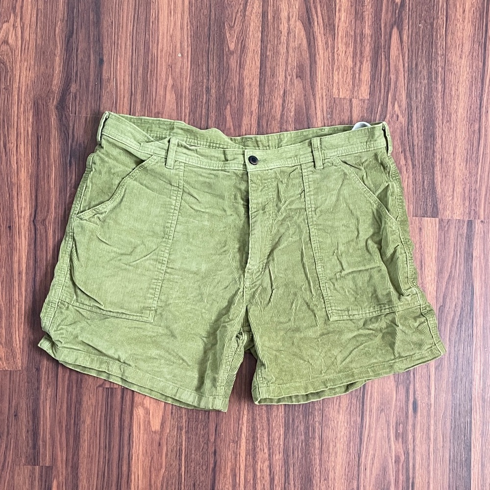 Patagonia Olive Green Corduroy Men's Shorts